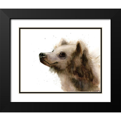 Bear III Black Modern Wood Framed Art Print with Double Matting by Shefranov, Olga