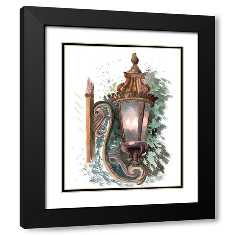 Lantern II Black Modern Wood Framed Art Print with Double Matting by Shefranov, Olga
