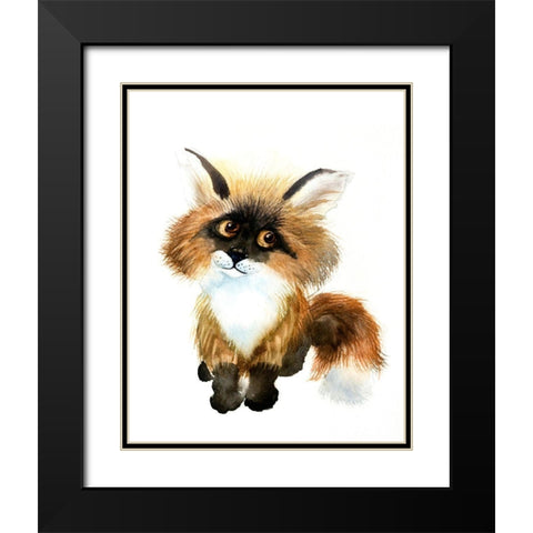 Creature Black Modern Wood Framed Art Print with Double Matting by Shefranov, Olga