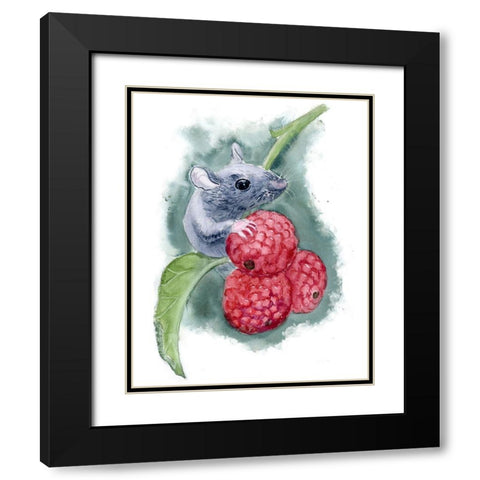 Mouse Black Modern Wood Framed Art Print with Double Matting by Shefranov, Olga
