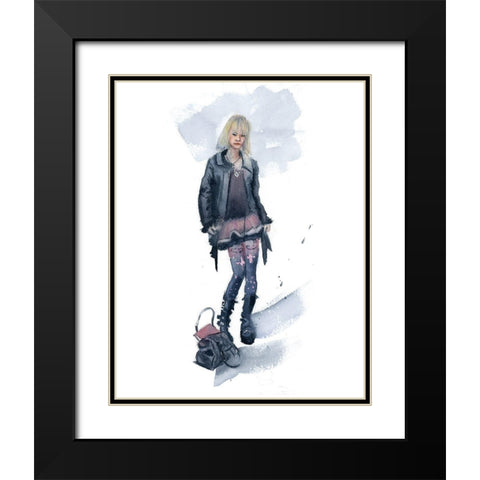 Fashion Black Modern Wood Framed Art Print with Double Matting by Shefranov, Olga