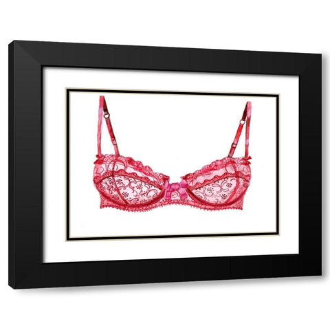 Bra Black Modern Wood Framed Art Print with Double Matting by Shefranov, Olga