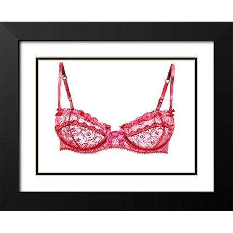 Bra Black Modern Wood Framed Art Print with Double Matting by Shefranov, Olga