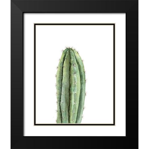 Cactus III Black Modern Wood Framed Art Print with Double Matting by Shefranov, Olga