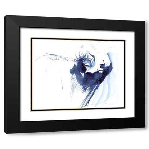 Figurative in Navy Black Modern Wood Framed Art Print with Double Matting by Shefranov, Olga