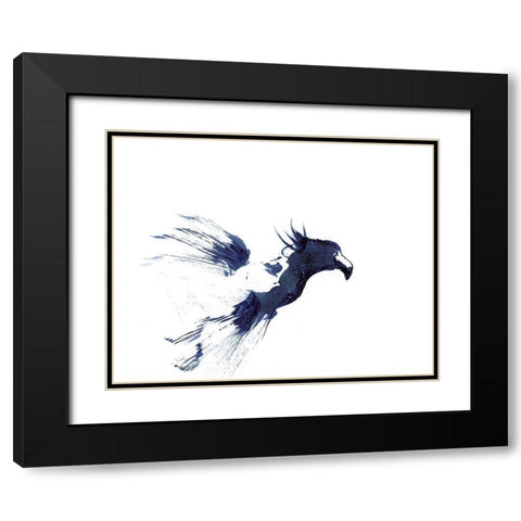 Figurative in Navy VI Black Modern Wood Framed Art Print with Double Matting by Shefranov, Olga