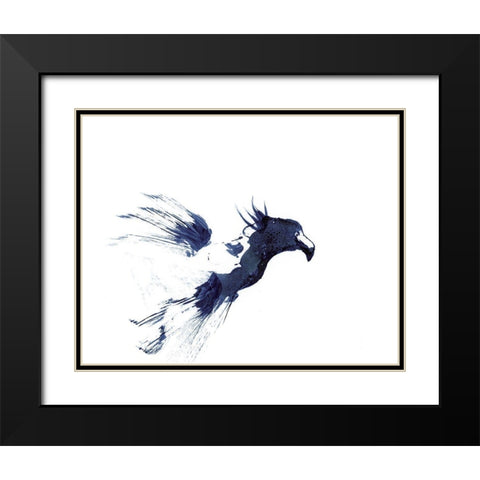 Figurative in Navy VI Black Modern Wood Framed Art Print with Double Matting by Shefranov, Olga