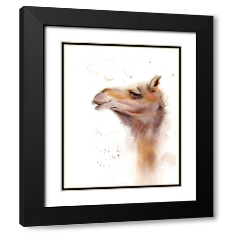 Camel Black Modern Wood Framed Art Print with Double Matting by Shefranov, Olga