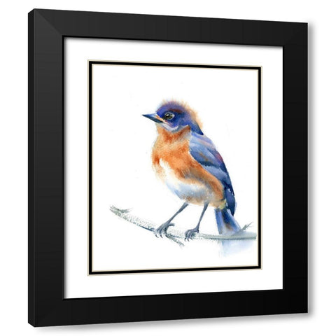 Phoebe Black Modern Wood Framed Art Print with Double Matting by Shefranov, Olga