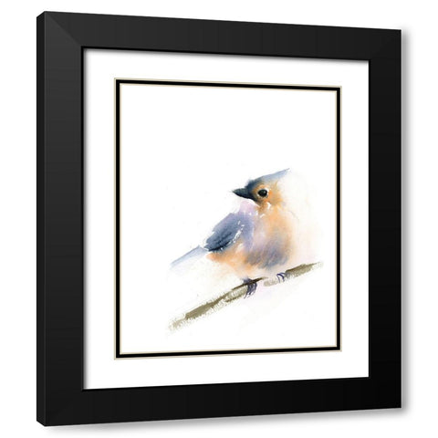 Sonja Black Modern Wood Framed Art Print with Double Matting by Shefranov, Olga