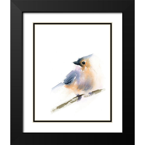 Sonja Black Modern Wood Framed Art Print with Double Matting by Shefranov, Olga