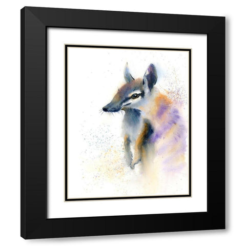 Hi Little Guy Black Modern Wood Framed Art Print with Double Matting by Shefranov, Olga