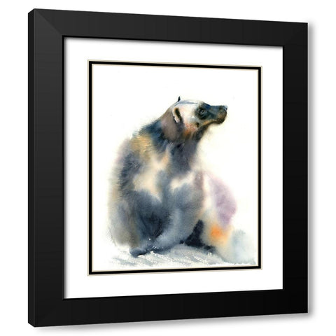 Cold Shoulder Black Modern Wood Framed Art Print with Double Matting by Shefranov, Olga