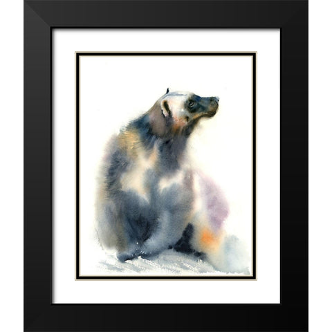 Cold Shoulder Black Modern Wood Framed Art Print with Double Matting by Shefranov, Olga