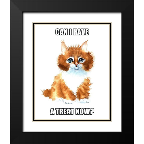 Can I Have a Treat? Black Modern Wood Framed Art Print with Double Matting by Shefranov, Olga