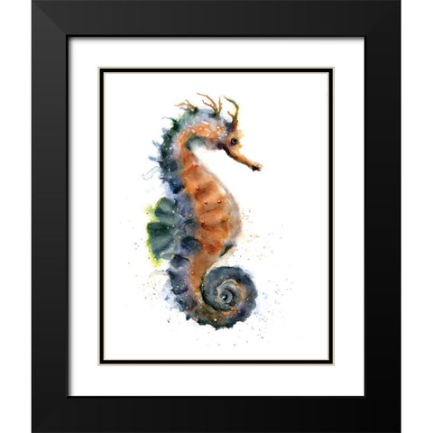 Seahorse I Black Modern Wood Framed Art Print with Double Matting by Shefranov, Olga