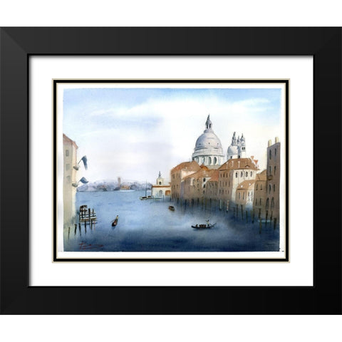Travel Scape III Black Modern Wood Framed Art Print with Double Matting by Shefranov, Olga