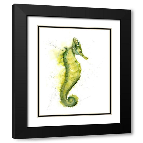 Seahorse III Black Modern Wood Framed Art Print with Double Matting by Shefranov, Olga