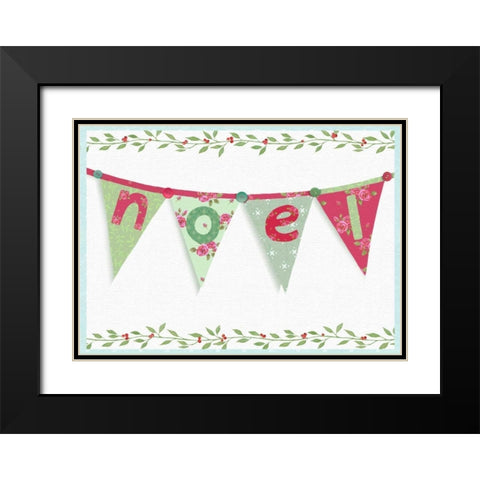 Noel Black Modern Wood Framed Art Print with Double Matting by P.S. Art Studios
