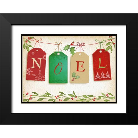 Noel Black Modern Wood Framed Art Print with Double Matting by P.S. Art Studios