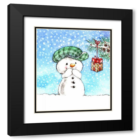 Little Gift Black Modern Wood Framed Art Print with Double Matting by P.S. Art Studios