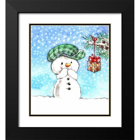 Little Gift Black Modern Wood Framed Art Print with Double Matting by P.S. Art Studios