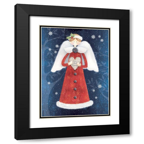 Love and Kisses Black Modern Wood Framed Art Print with Double Matting by P.S. Art Studios