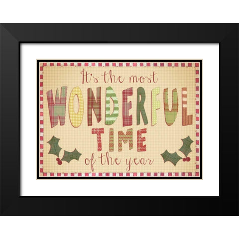 Wonderful Time of the Year Black Modern Wood Framed Art Print with Double Matting by P.S. Art Studios