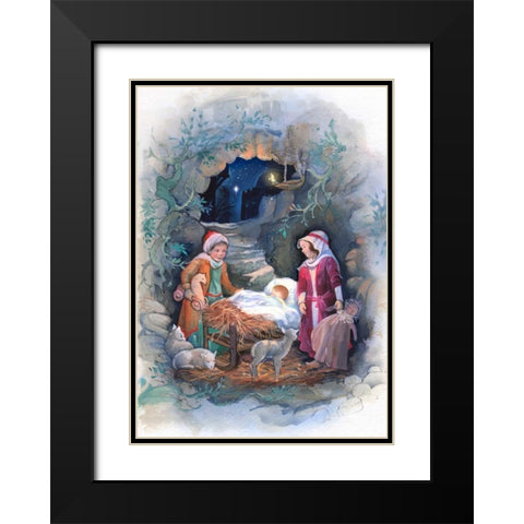 Through a Childs Eyes Black Modern Wood Framed Art Print with Double Matting by P.S. Art Studios