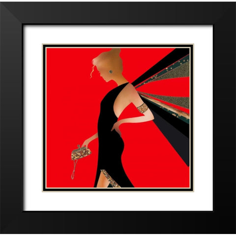 Fashion Sense I Black Modern Wood Framed Art Print with Double Matting by P.S. Art Studios