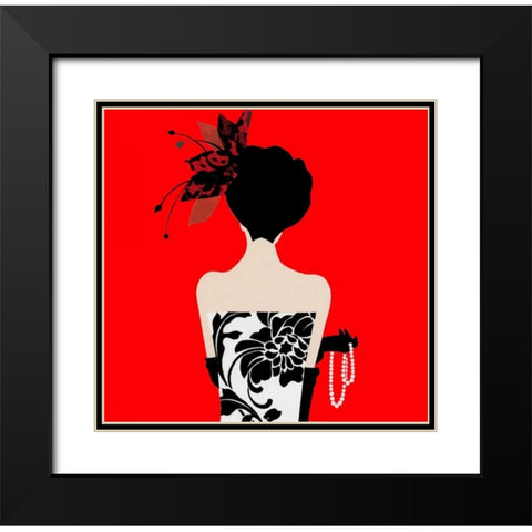 Fashion Sense III Black Modern Wood Framed Art Print with Double Matting by P.S. Art Studios