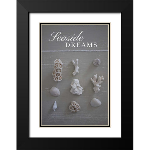 Seaside Dreams Black Modern Wood Framed Art Print with Double Matting by P.S. Art Studios