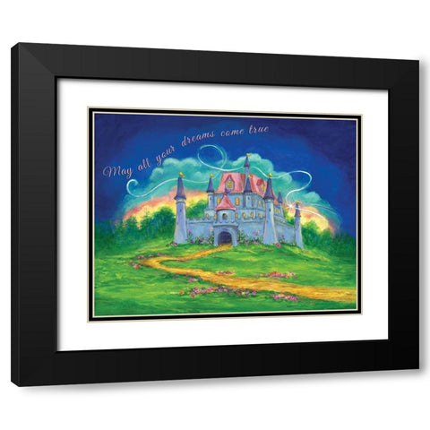 Castle Black Modern Wood Framed Art Print with Double Matting by P.S. Art