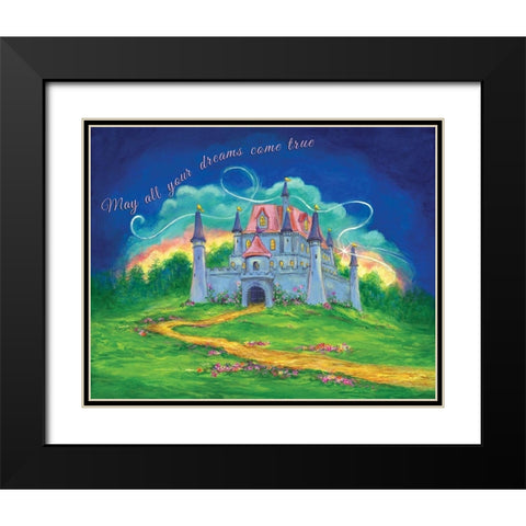 Castle Black Modern Wood Framed Art Print with Double Matting by P.S. Art