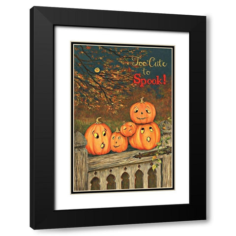 Too Cute Black Modern Wood Framed Art Print with Double Matting by P.S. Art