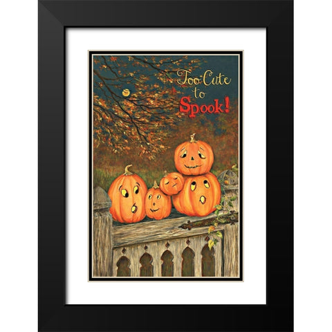 Too Cute Black Modern Wood Framed Art Print with Double Matting by P.S. Art