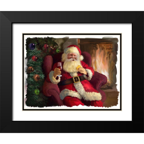 Cookie Break Black Modern Wood Framed Art Print with Double Matting by P.S. Art