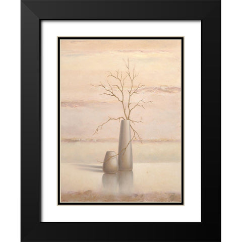 Still Life II Black Modern Wood Framed Art Print with Double Matting by P.S. Art