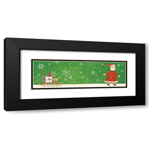 Christmas Wishes II Black Modern Wood Framed Art Print with Double Matting by P.S. Art