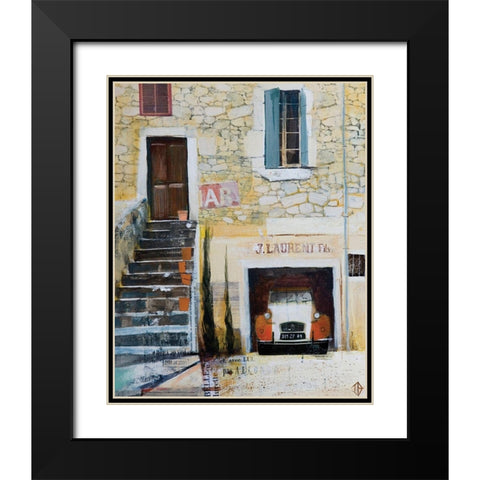 Curb Appeal Black Modern Wood Framed Art Print with Double Matting by P.S. Art