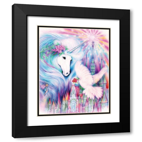 Friends Black Modern Wood Framed Art Print with Double Matting by P.S. Art