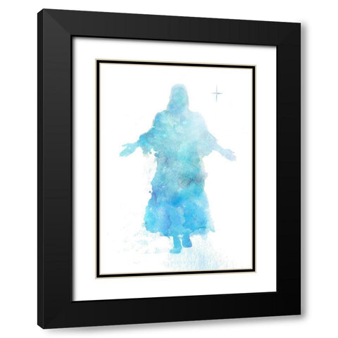 He Returns Black Modern Wood Framed Art Print with Double Matting by P.S. Art