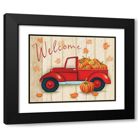 Welcome Haul Black Modern Wood Framed Art Print with Double Matting by P.S. Art