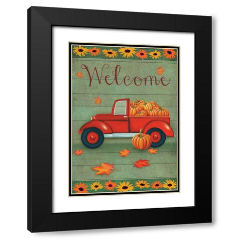 Fall Haul Black Modern Wood Framed Art Print with Double Matting by P.S. Art