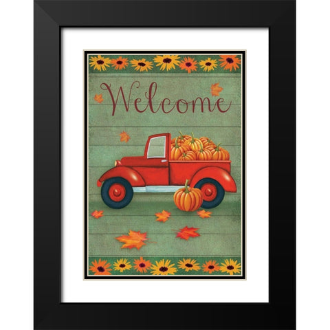 Fall Haul Black Modern Wood Framed Art Print with Double Matting by P.S. Art