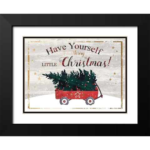 Have Yourself Black Modern Wood Framed Art Print with Double Matting by P.S. Art