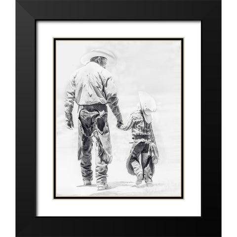 Best Buddies Black Modern Wood Framed Art Print with Double Matting by PBurchettPhoto