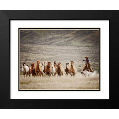 Bringing the Remuda Black Modern Wood Framed Art Print with Double Matting by PBurchettPhoto