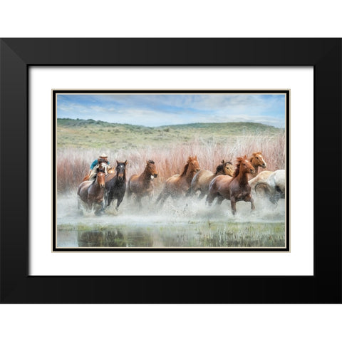 Bring Em Home Black Modern Wood Framed Art Print with Double Matting by PBurchettPhoto