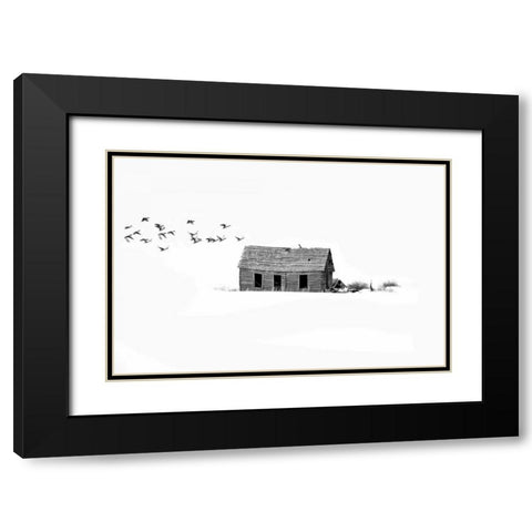 Lonesome But Peaceful II Black Modern Wood Framed Art Print with Double Matting by Murdock, Ramona